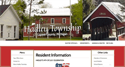 Desktop Screenshot of hadleytownship.org